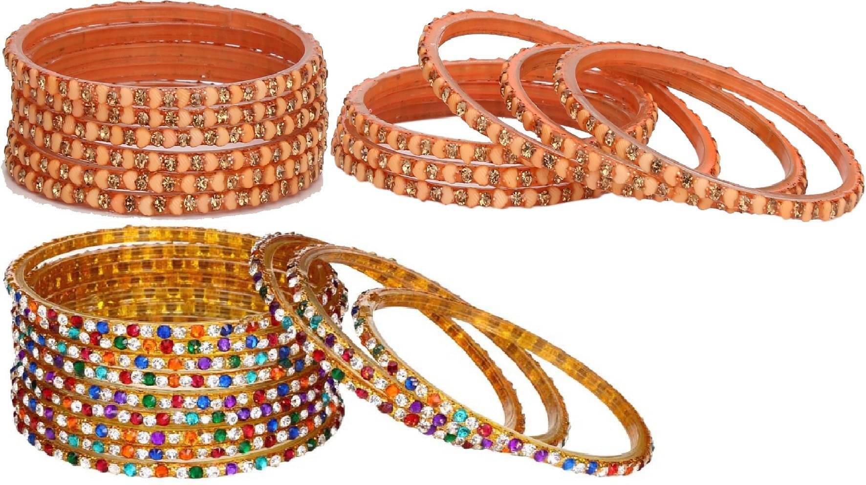     			Somil Multicolor Bangle Set ( Pack of 24 )