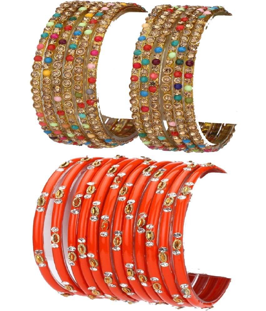     			Somil Multicolor Bangle Set ( Pack of 24 )