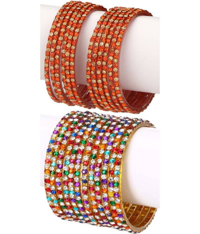     			Somil Multicolor Bangle Set ( Pack of 24 )