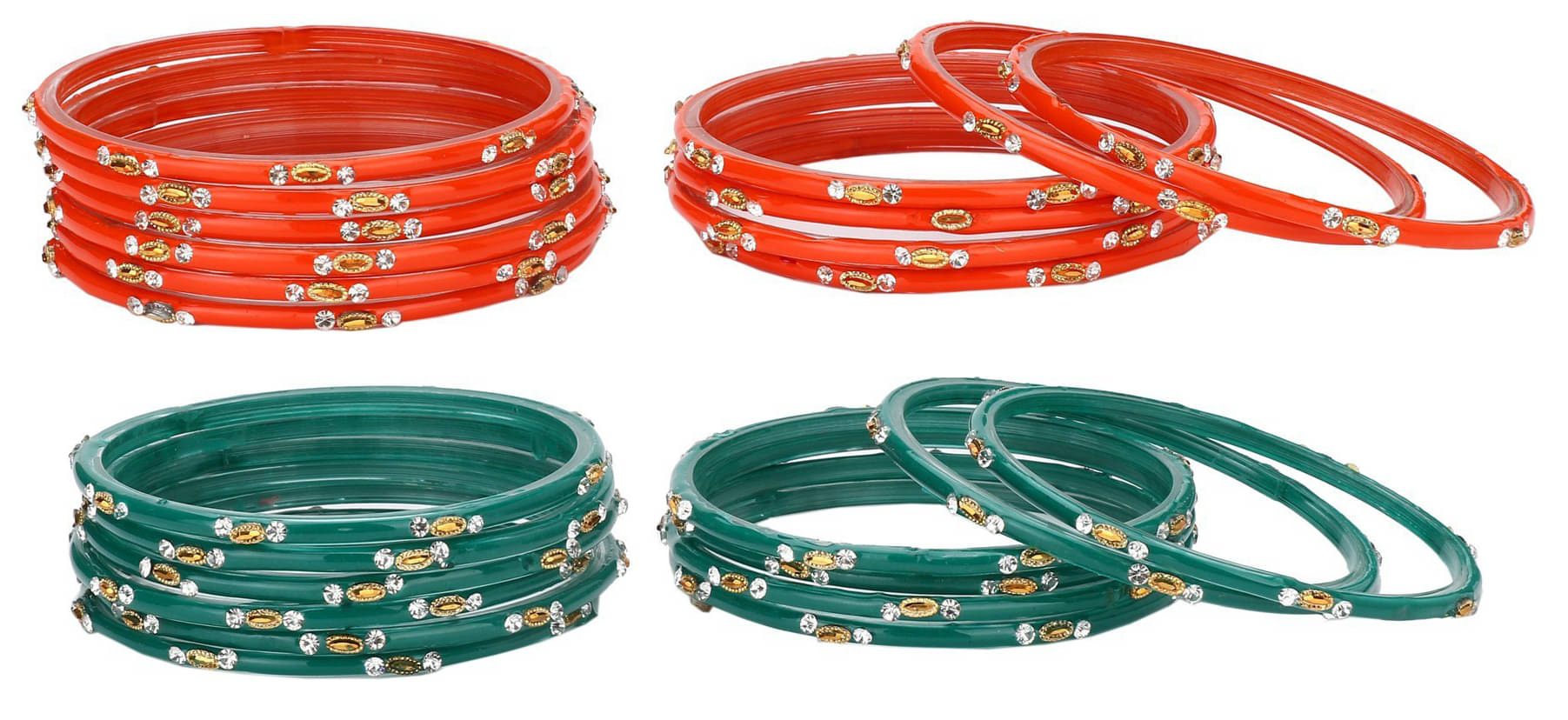     			Somil Multicolor Bangle Set ( Pack of 24 )