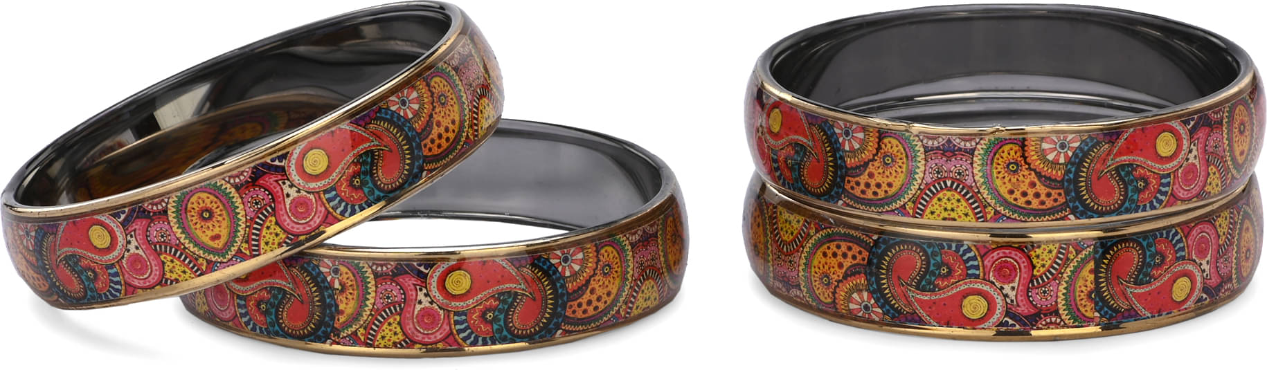 Somil Multicolor Bangle Set ( Pack of 4 ) Somil Multicolor Bangle Set ( Pack of 4 )