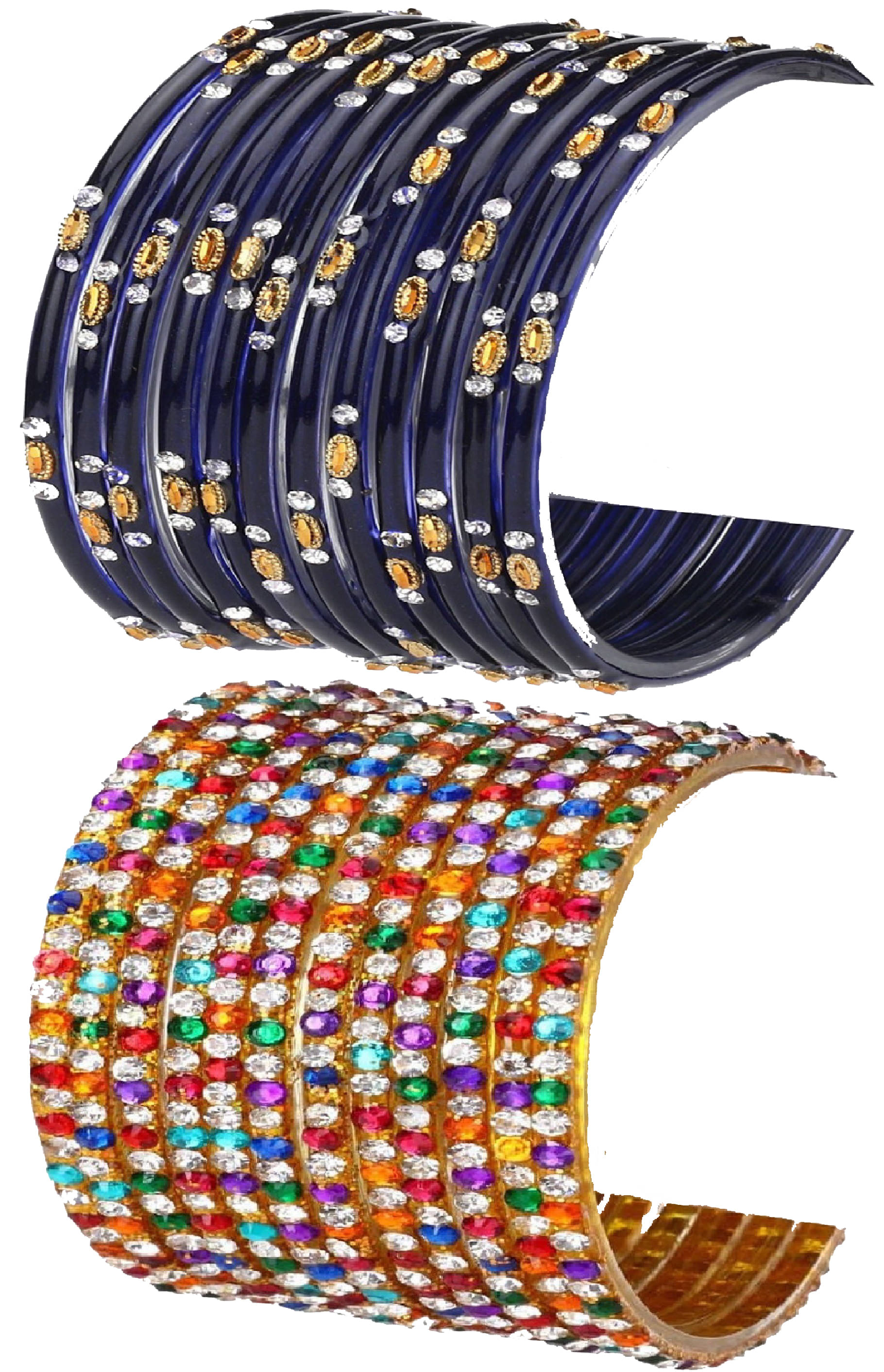     			Somil Multicolor Bangle Set ( Pack of 24 )