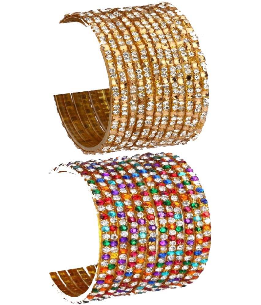     			Somil Multicolor Bangle Set ( Pack of 24 )