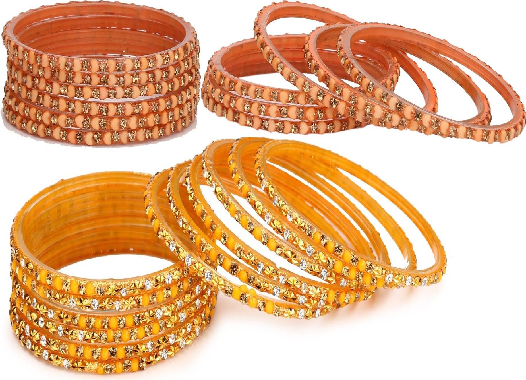     			Somil Multicolor Bangle Set ( Pack of 24 )