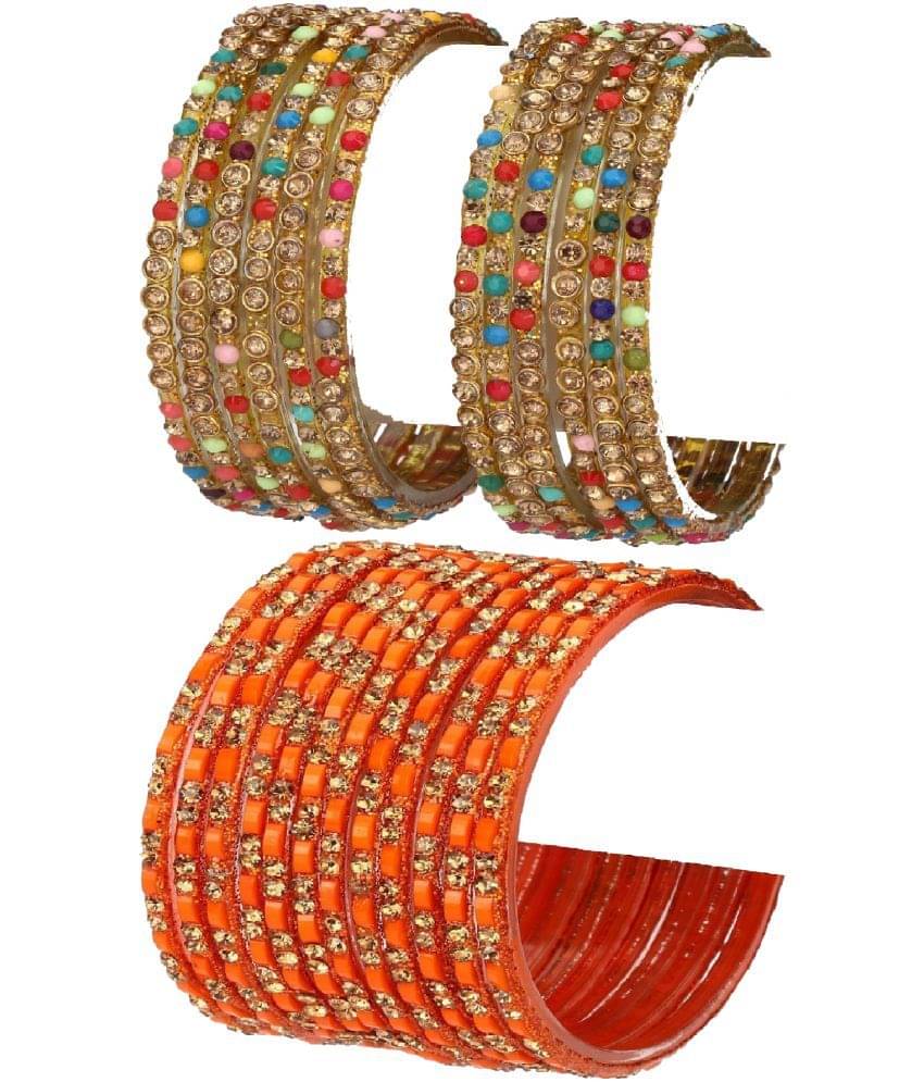 Somil Multicolor Bangle Set ( Pack of 24 ) Somil Multicolor Bangle Set ( Pack of 24 )