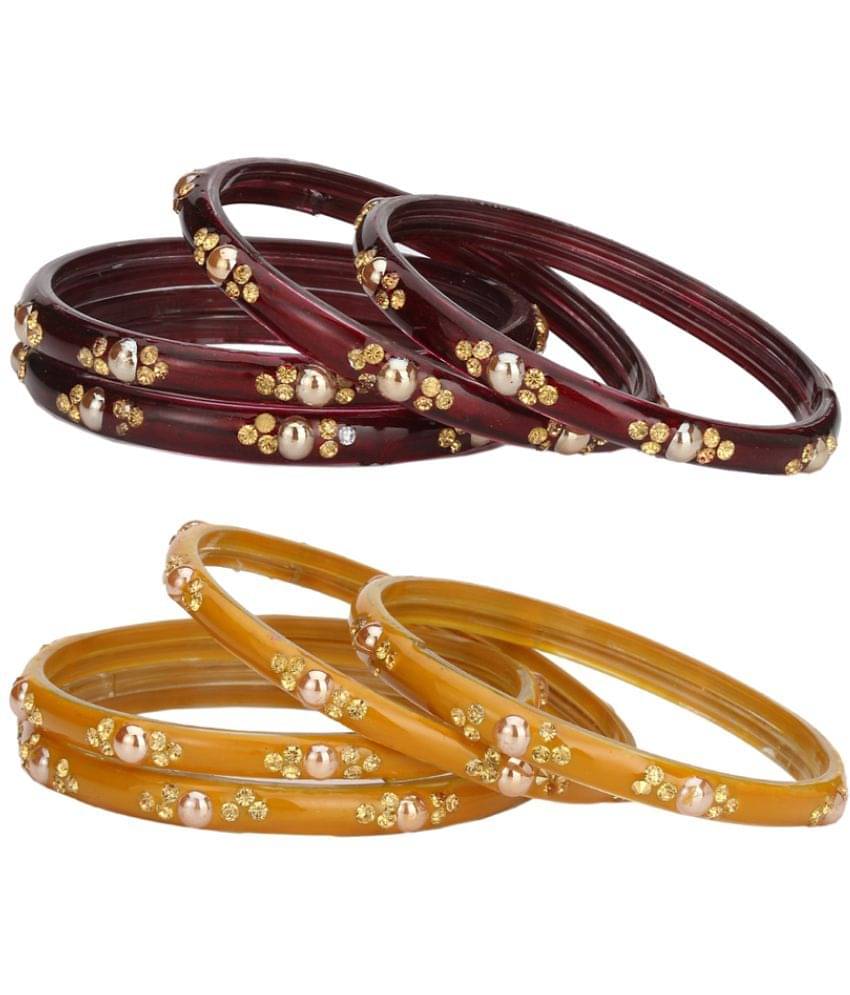 Somil Multicolor Bangle Set ( Pack of 8 ) Somil Multicolor Bangle Set ( Pack of 8 )