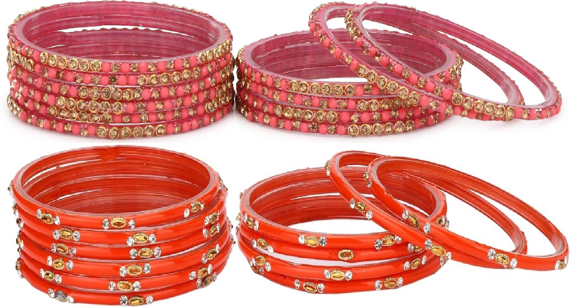     			Somil Multicolor Bangle Set ( Pack of 24 )