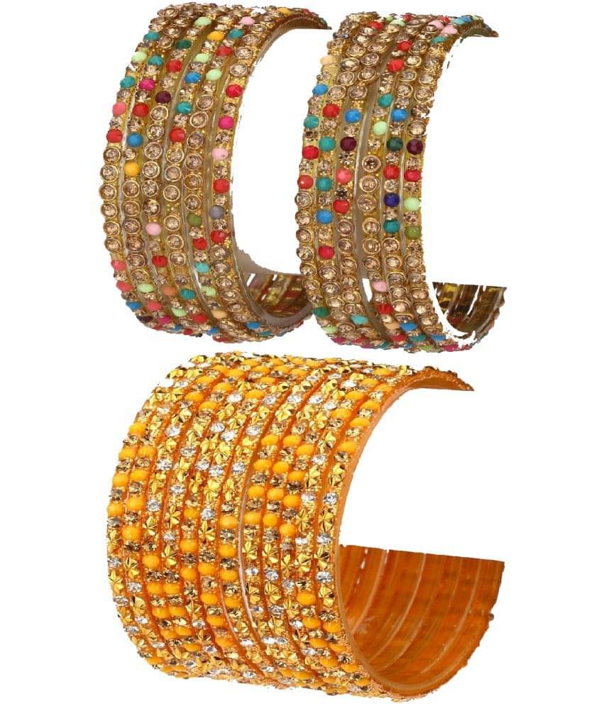 Somil Multicolor Bangle Set ( Pack of 24 ) Somil Multicolor Bangle Set ( Pack of 24 )
