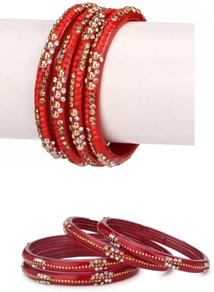 Somil Red Kada ( Pack of 8 ) - Bangles & Bracelets | Buy online on ZillyBuy