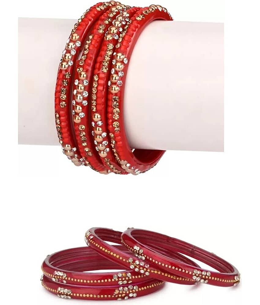 Somil Red Kada ( Pack of 8 ) - Bangles & Bracelets | Buy online on ZillyBuy