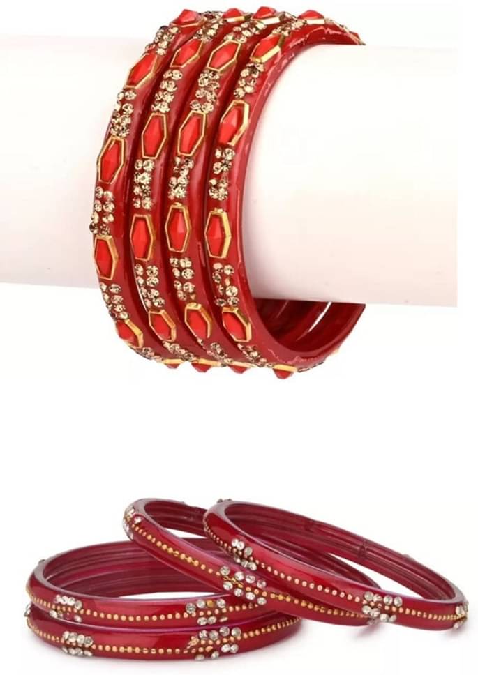     			Somil Red Kada ( Pack of 8 )