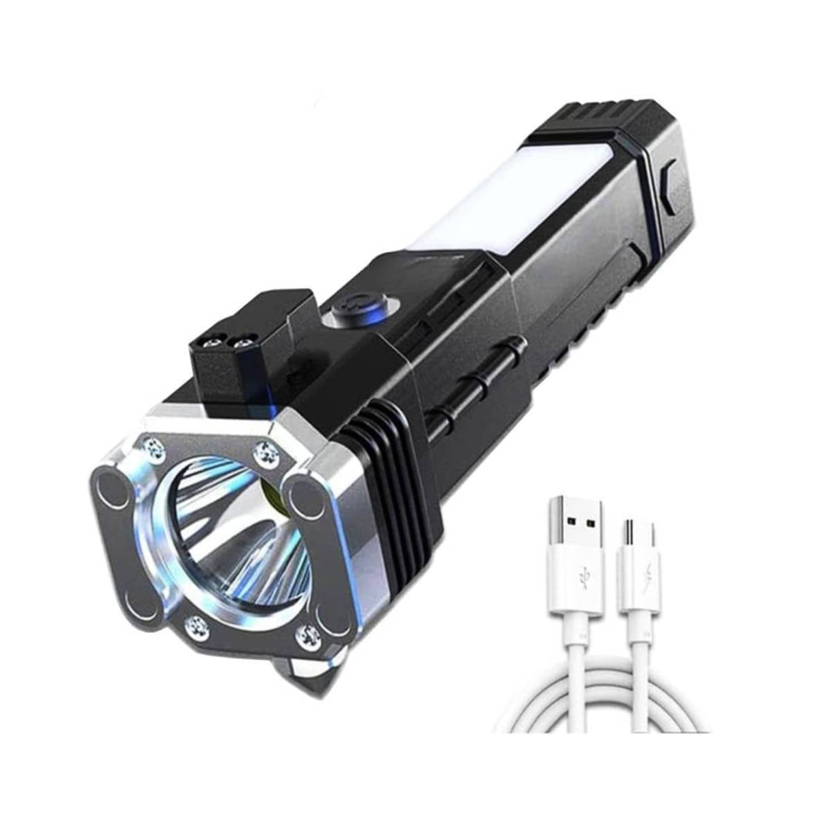     			CIELKART - Hammer Light 3W Rechargeable Flashlight Torch ( Pack of 1 )