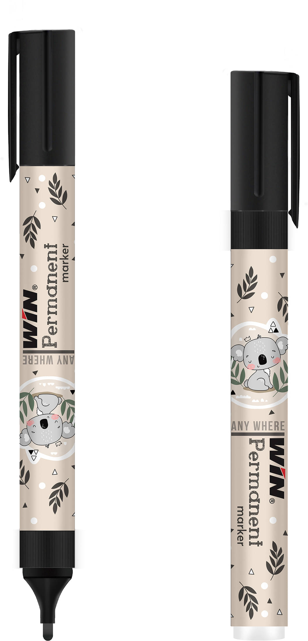     			Win Permanent Markers 20 Black|Pen Waterproof||Highlighter|Exams & Office Use (Set of 20, Black)