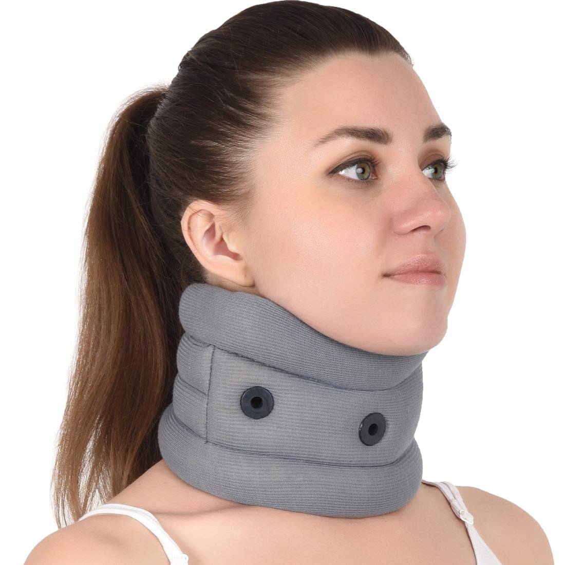     			Witzion cervical collar for neck pain, Cervical soft Collar, Neck Support For Cervical Spine Immobilization & Pain Relief For Men & Women, Large Size (Grey)