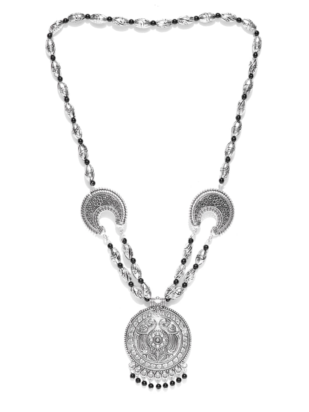     			YOUBELLA Black Alloy Necklace ( Pack of 1 )