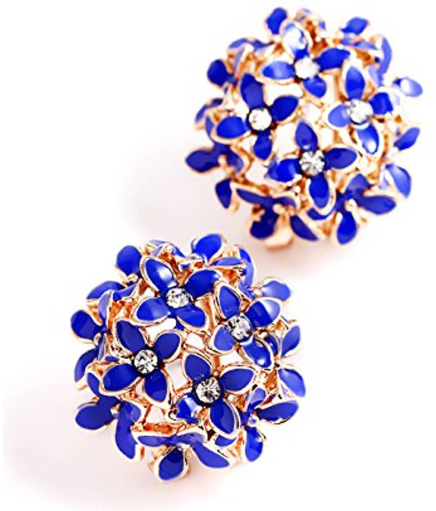 YOUBELLA Blue Danglers Earrings ( Pack of 1 ) - Earrings | Buy online on ZillyBuy