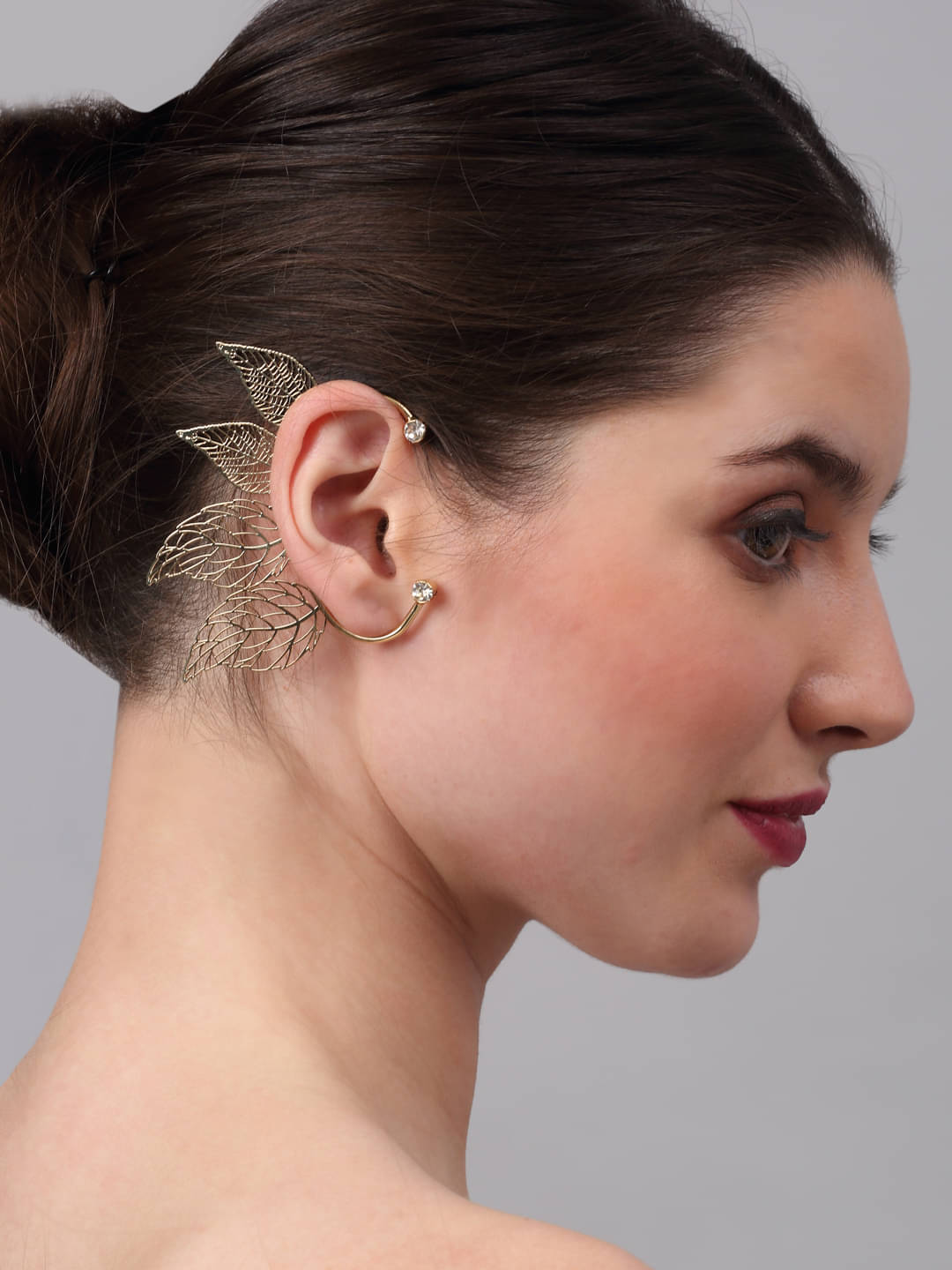     			YOUBELLA Gold Danglers Earrings ( Pack of 1 )