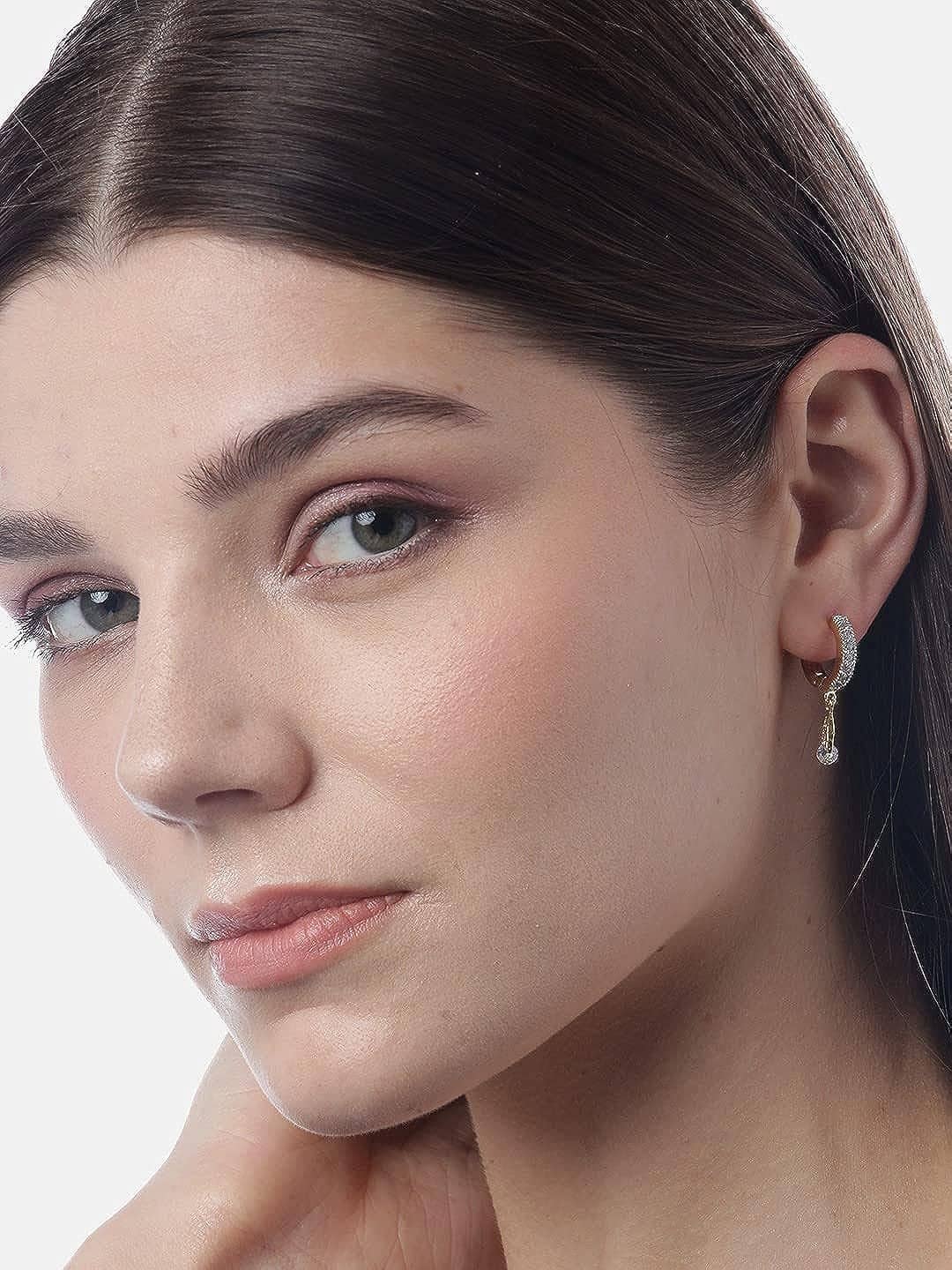 YOUBELLA Gold Danglers Earrings ( Pack of 1 ) - Earrings | Buy online on ZillyBuy