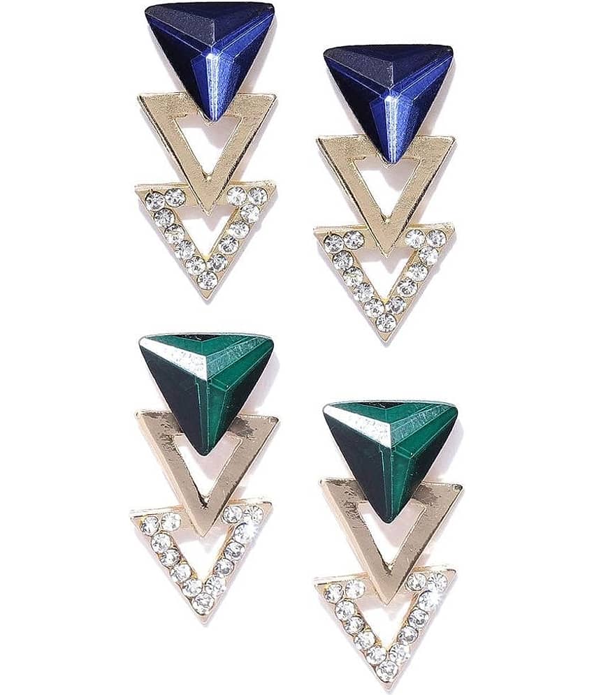 YOUBELLA Multicolor Danglers Earrings ( Pack of 1 ) - Earrings | Buy online on ZillyBuy