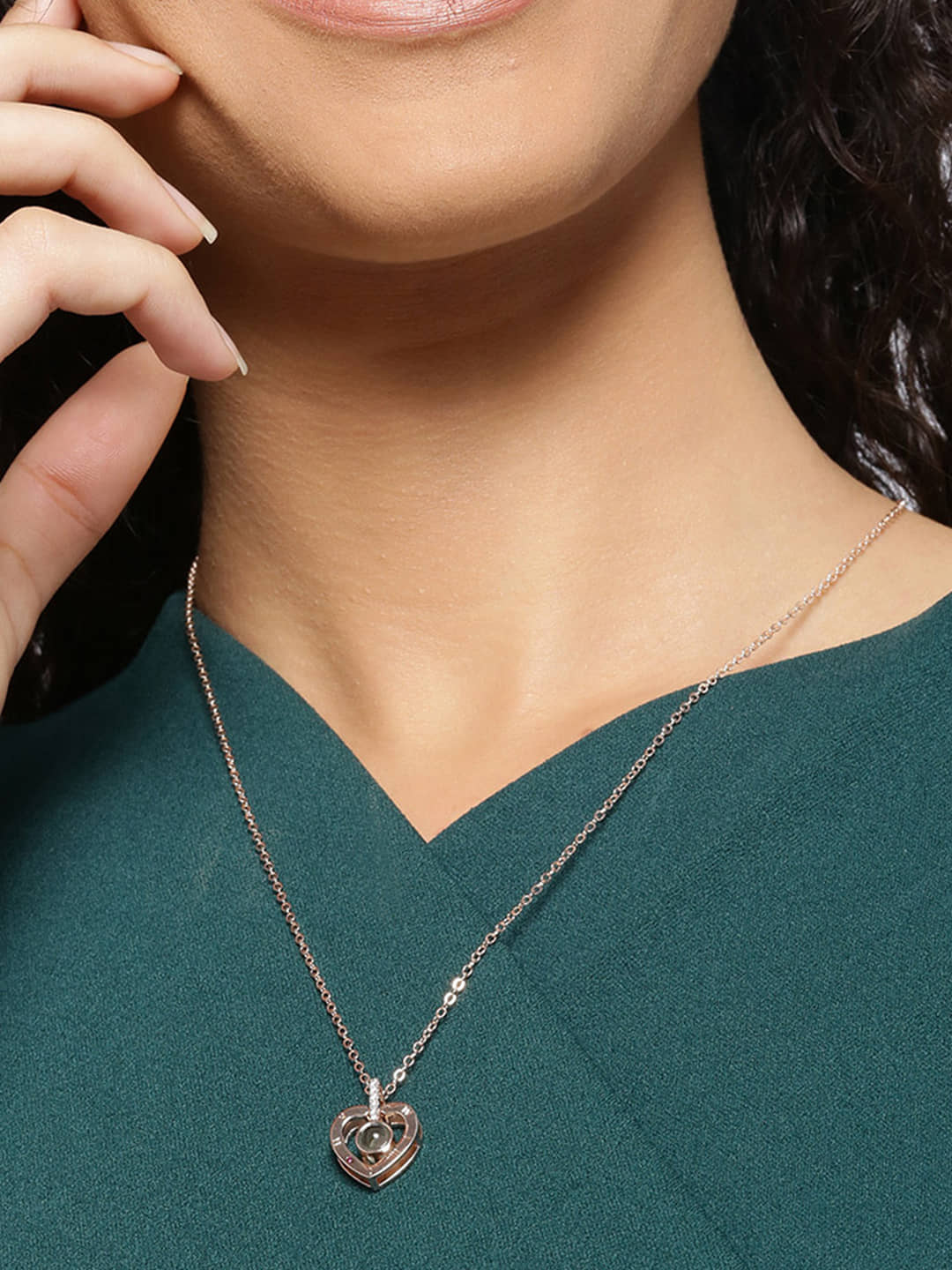 YOUBELLA Rose Gold Pendant ( Pack of 1 )
