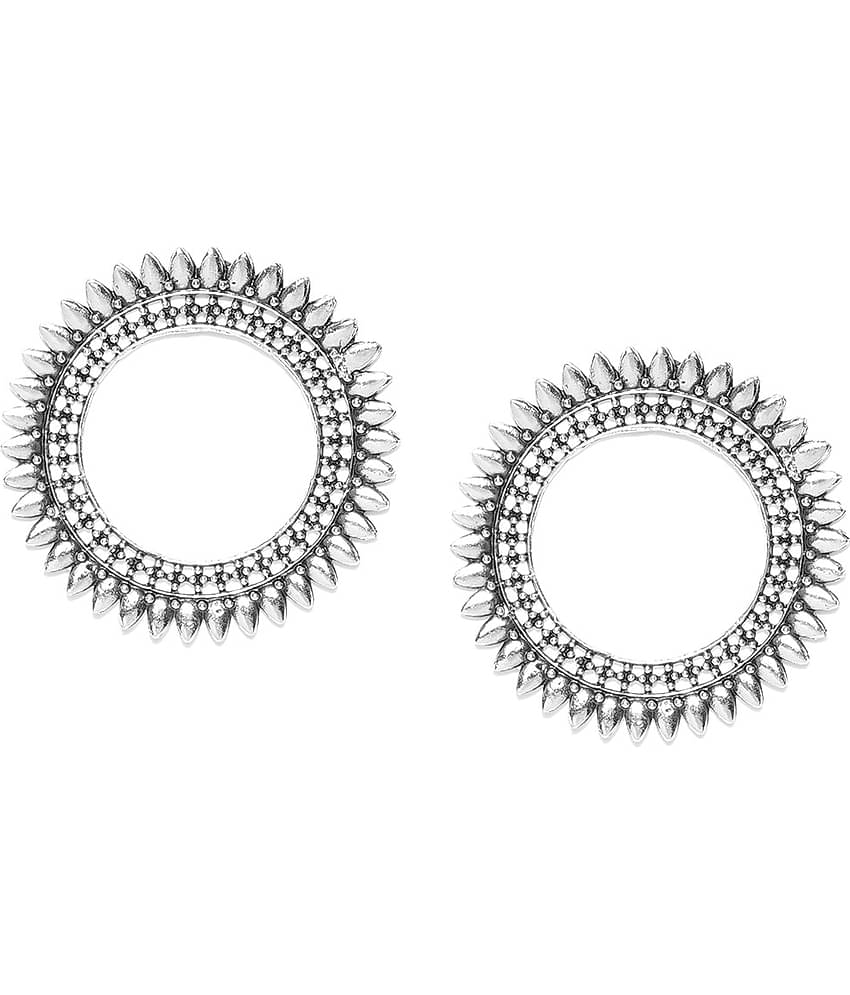 YOUBELLA Silver Danglers Earrings ( Pack of 1 )