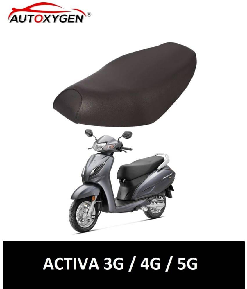     			Autoxygen Scooter/Scooty Removable & Washable PU Leather Waterproof Seat Cover Accessories For Honda Activa/Activa 3G/Activa 4G/ Activa 5G (Black)