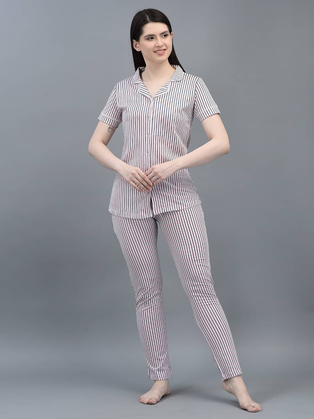 Dollar Missy White Cotton Women's Nightwear Nightsuit Sets ( Pack of 1 ) - Nightwear & Loungewear | Buy online on ZillyBuy