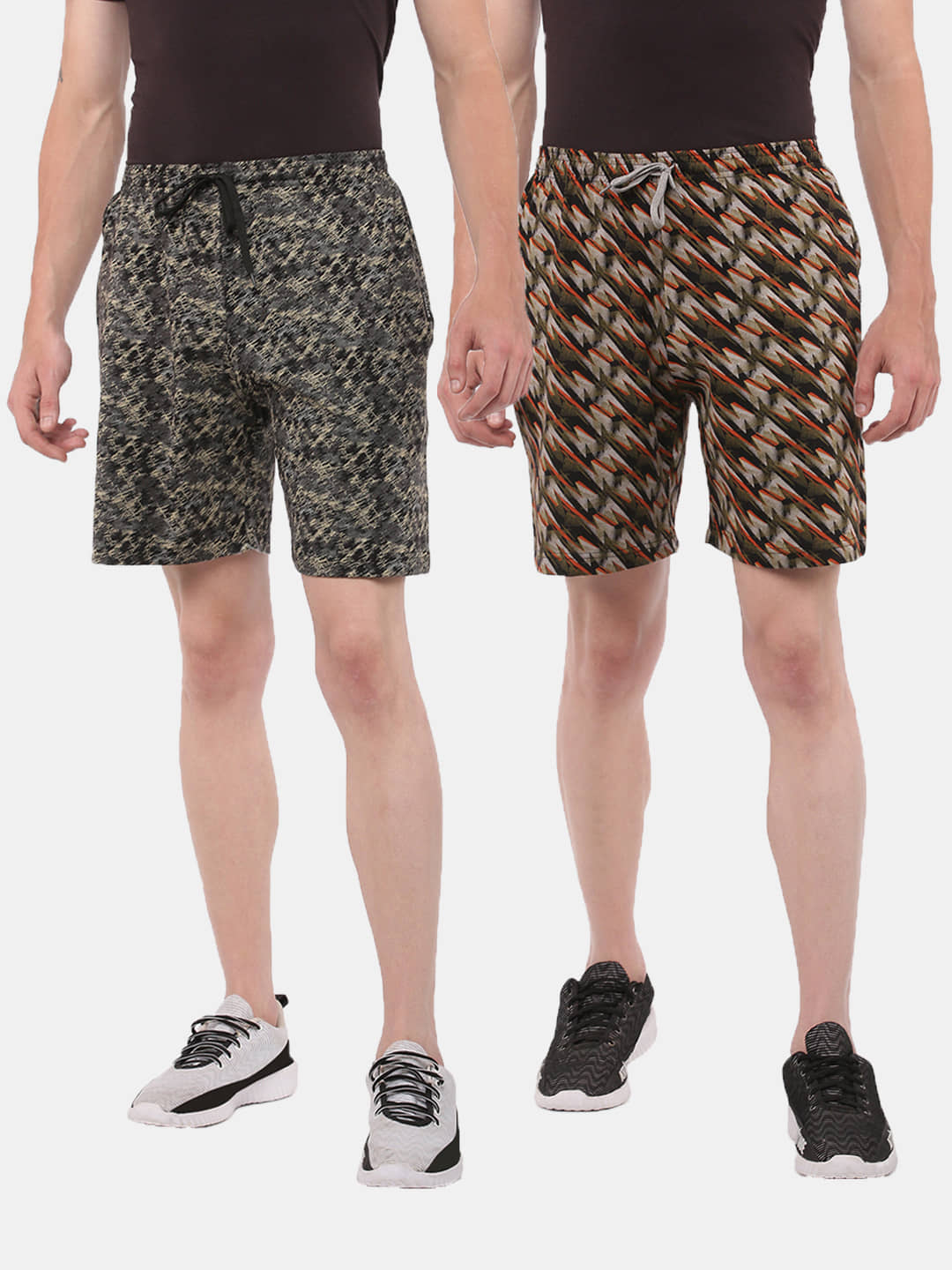 Dollar Multi Cotton Blend Men's Shorts ( Pack of 2 ) - Shorts | Buy online on ZillyBuy