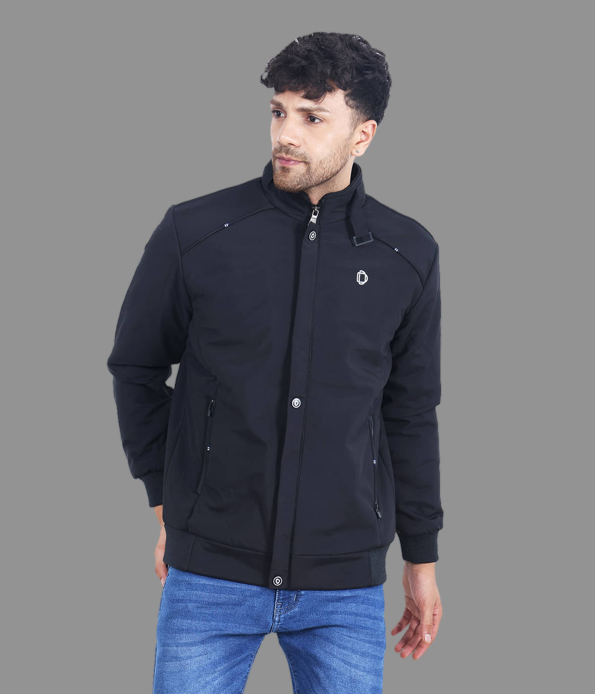     			Dollar Polyester Men's Casual Jacket - Black ( Pack of 1 )