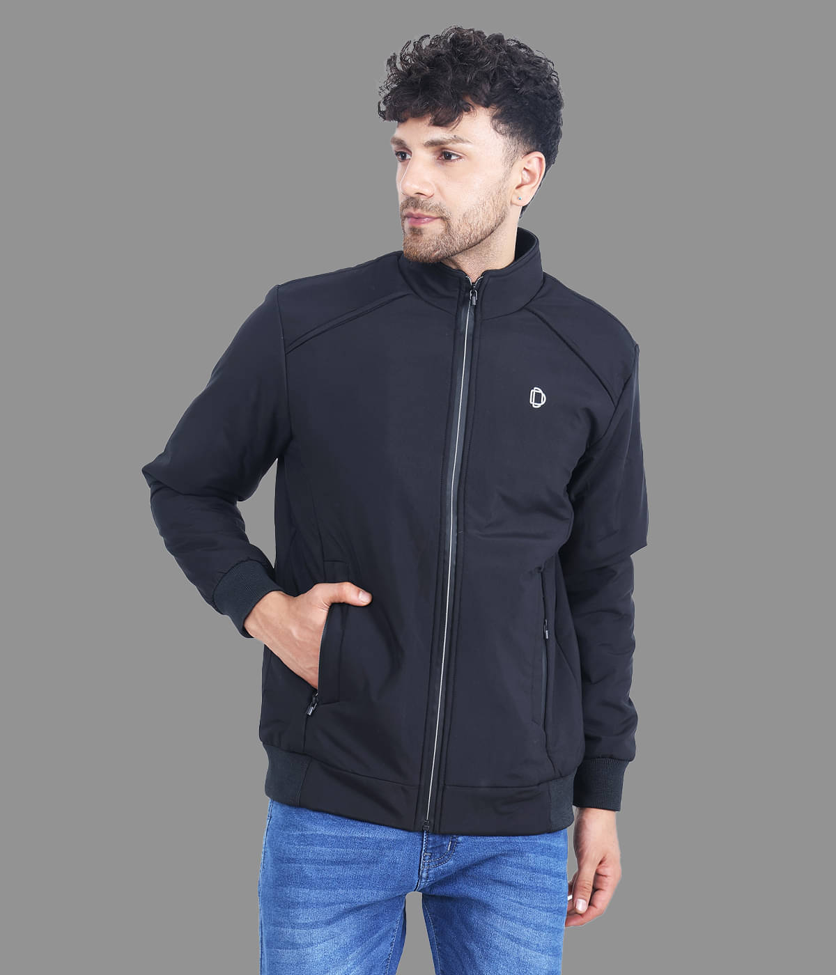 Dollar Polyester Men's Casual Jacket - Black ( Pack of 1 )     			Dollar Polyester Men's Casual Jacket - Black ( Pack of 1 )