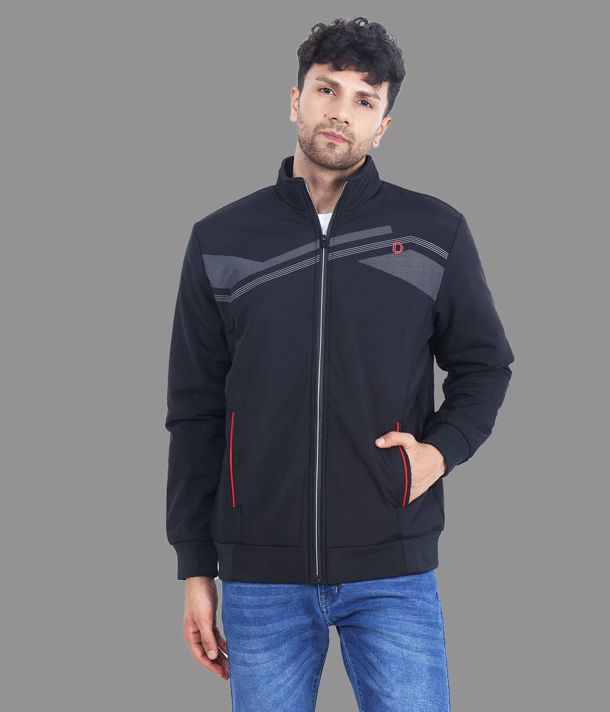     			Dollar Polyester Men's Casual Jacket - Black ( Pack of 1 )