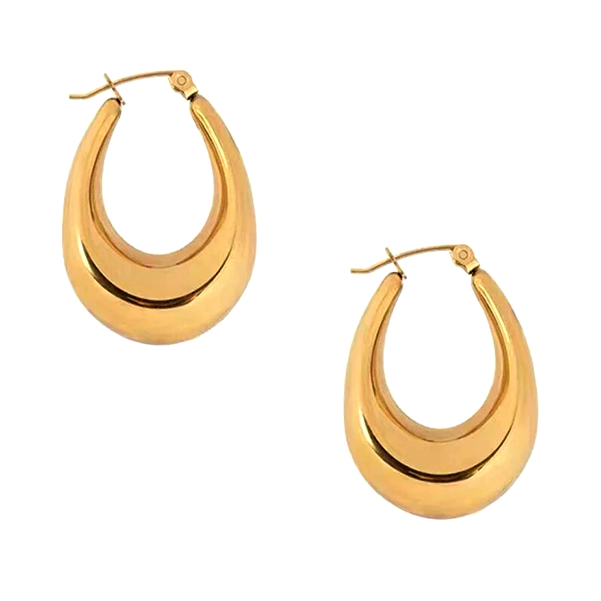 FASHION FRILL Gold Bali Earrings ( Pack of 2 ) - Earrings | Buy online on ZillyBuy