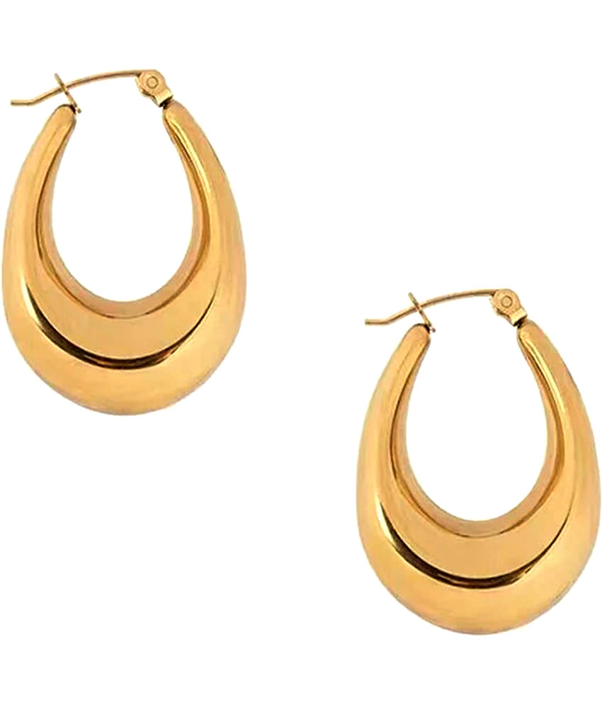 FASHION FRILL Gold Bali Earrings ( Pack of 2 ) - Earrings | Buy online on ZillyBuy