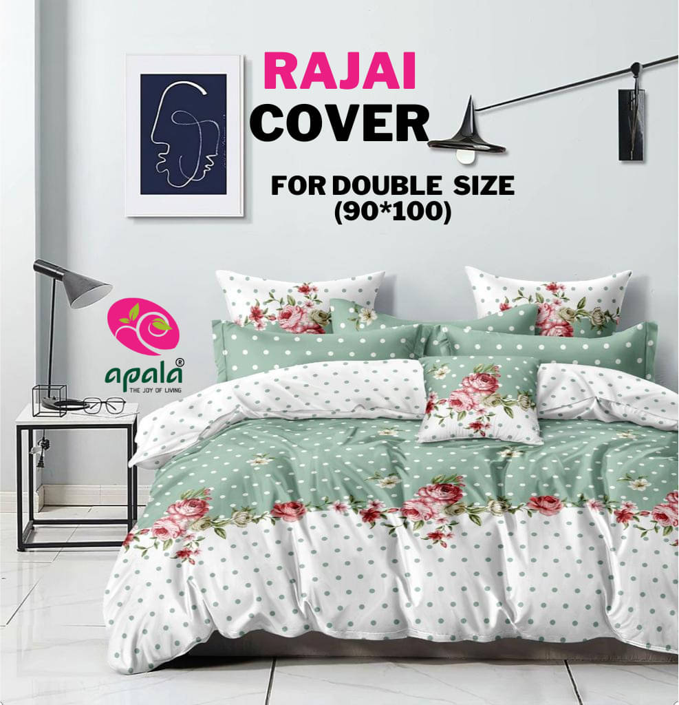     			HIDECOR King Cotton Green Abstract Duvet Cover