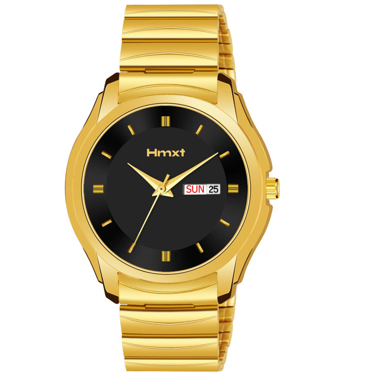 HMXT Gold Metal Analog Men's Watch