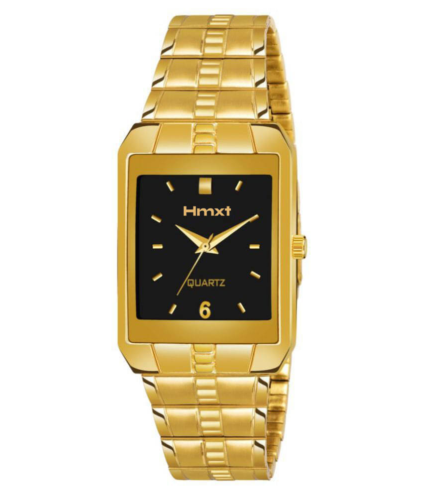     			HMXT Gold Metal Analog Men's Watch