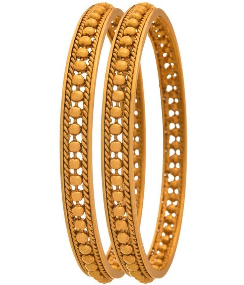 JFL - Jewellery For Less Gold Bangle ( Pack of 2 ) - Bangles & Bracelets | Buy online on ZillyBuy