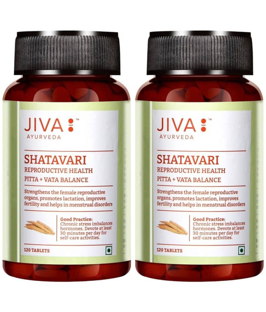 Jiva Ayurveda Shatavari 120 Nos (Pack of 2)