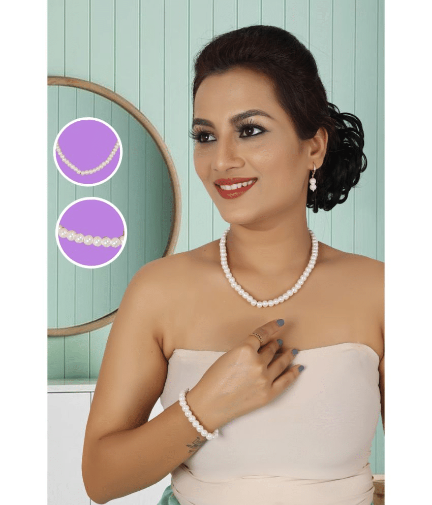 Jiyanshi fashion White Body Chain ( Pack of 1 ) Jiyanshi fashion White Body Chain ( Pack of 1 )