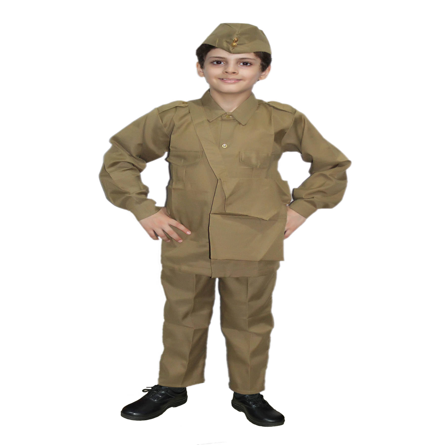 Kaku Fancy Dresses Our Community Helper Postman Costume -Khaki, 3-4 Years, For Boys & Girls Kaku Fancy Dresses Our Community Helper Postman Costume -Khaki, 3-4 Years, For Boys & Girls