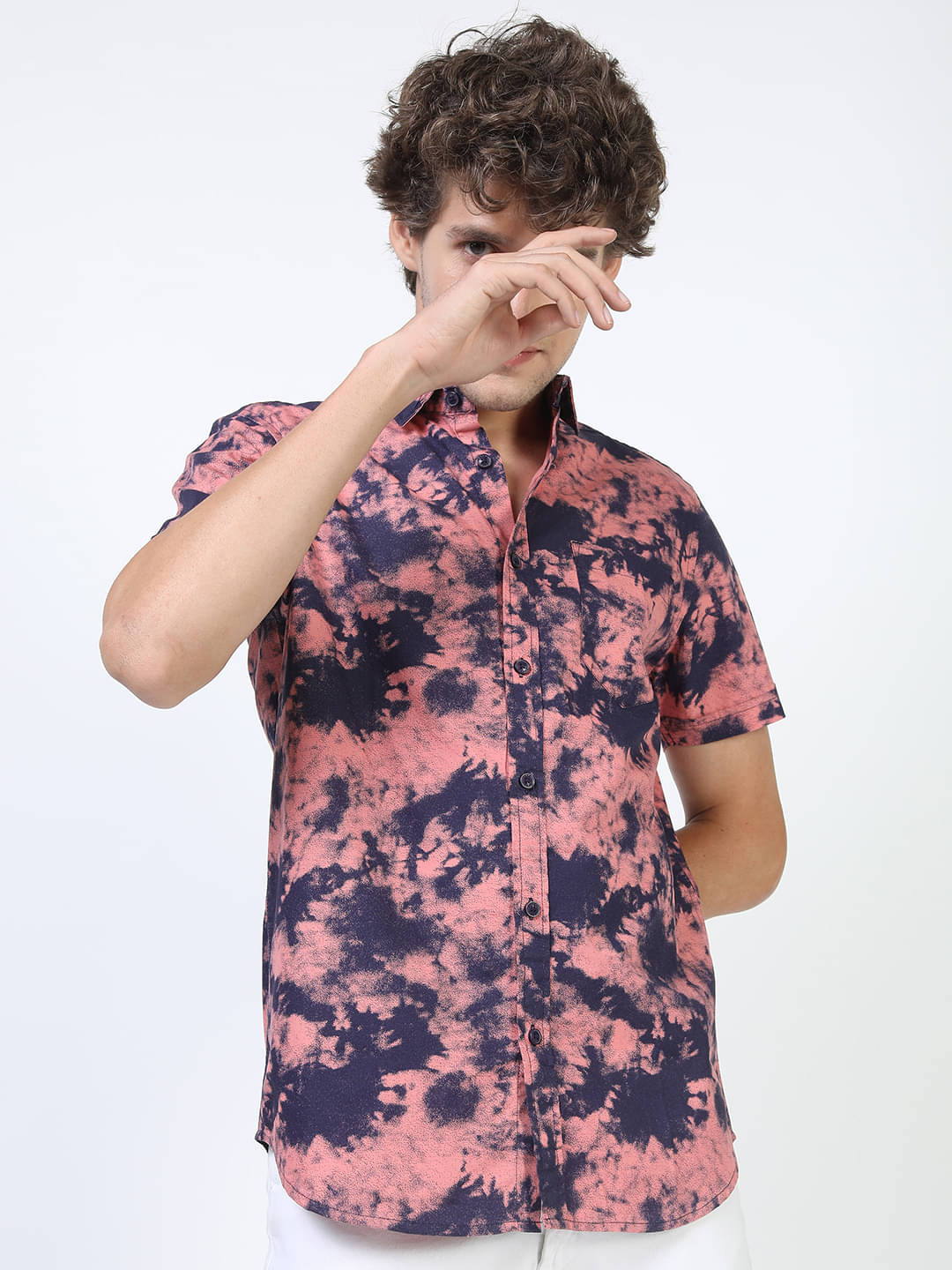 Ketch 100% Cotton Regular Fit Dyed Half Sleeves Men's Casual Shirt - Pink ( Pack of 1 ) Ketch 100% Cotton Regular Fit Dyed Half Sleeves Men's Casual Shirt - Pink ( Pack of 1 )