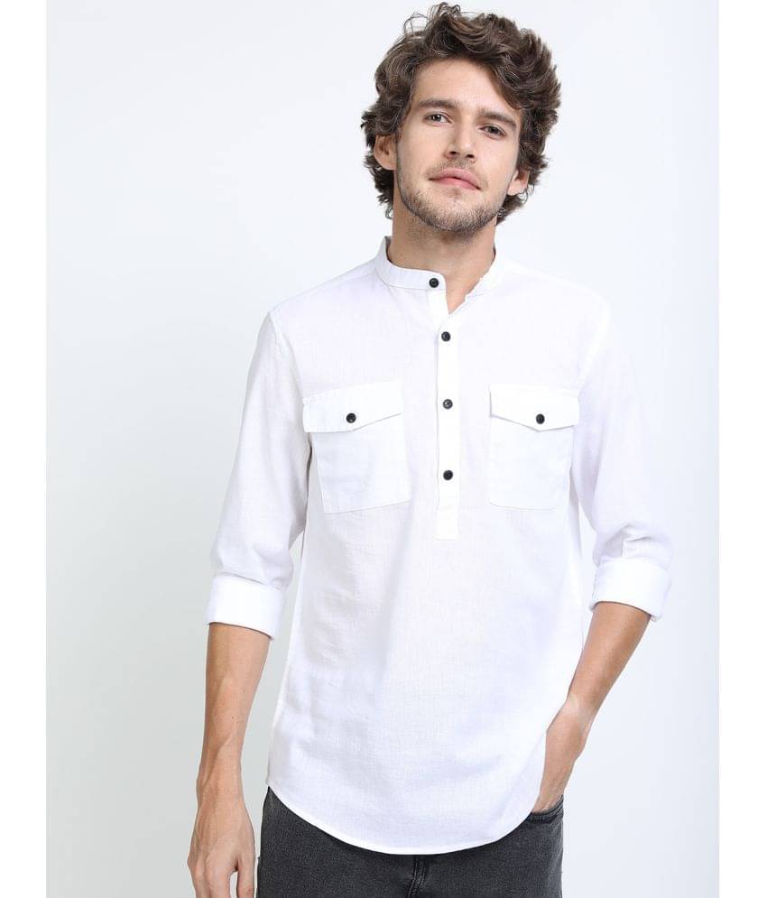 Ketch Cotton Blend Regular Fit Solids Full Sleeves Men's Casual Shirt - white ( Pack of 1 ) Ketch Cotton Blend Regular Fit Solids Full Sleeves Men's Casual Shirt - white ( Pack of 1 )
