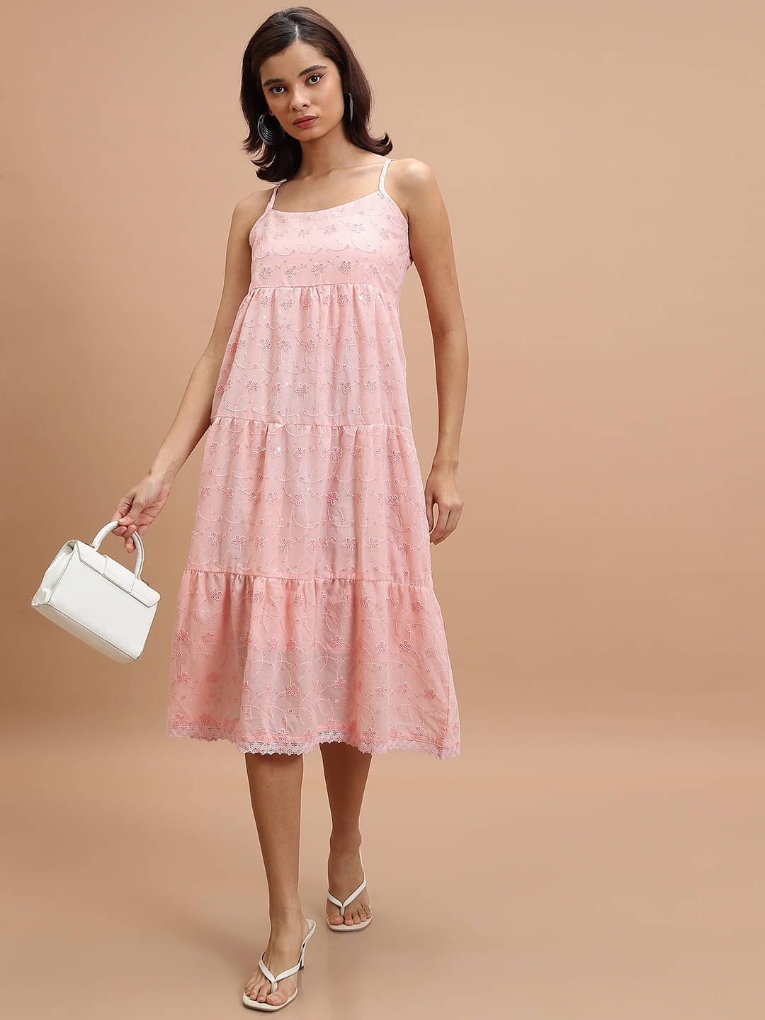 Ketch Women Polyester Blend Solid Fit & Flare Dress ( Pink ) Ketch Women Polyester Blend Solid Fit & Flare Dress ( Pink )