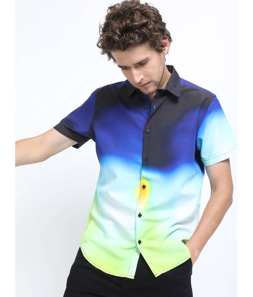     			Ketch Polyester Regular Fit Dyed Half Sleeves Men's Casual Shirt - Blue ( Pack of 1 )
