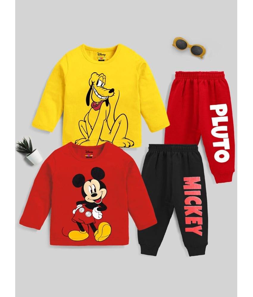     			Kuchipoo Pack of 2 Boys Cotton Blend T-Shirt & Trackpants Set ( Multicolor4 )