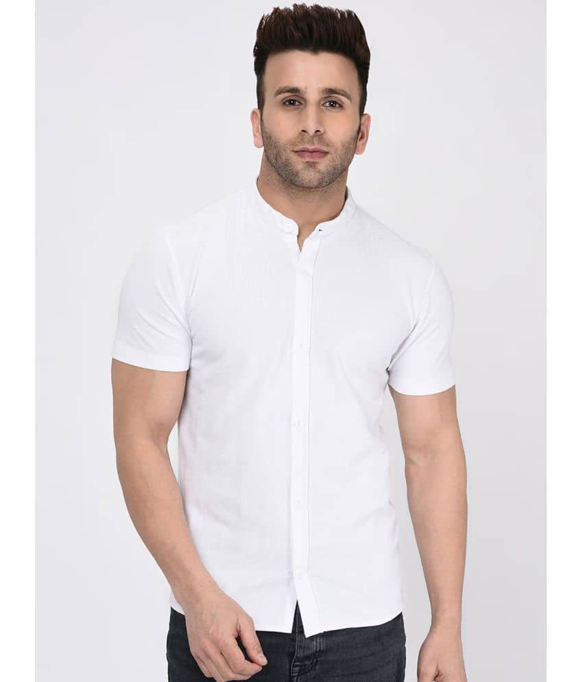 RELANE Cotton Blend Regular Fit Solids Half Sleeves Men's Casual Shirt - Black ( Pack of 1 )
