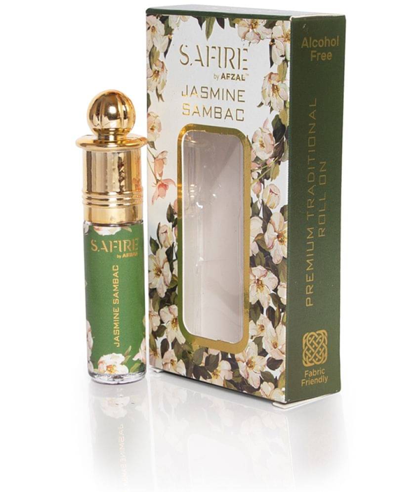     			SAFIRE JASMINE SAMBAC ATTAR (COMBO PACK 6ML*2) ROLL-ON PERFUME OIL FOR MEN AND WOMEN