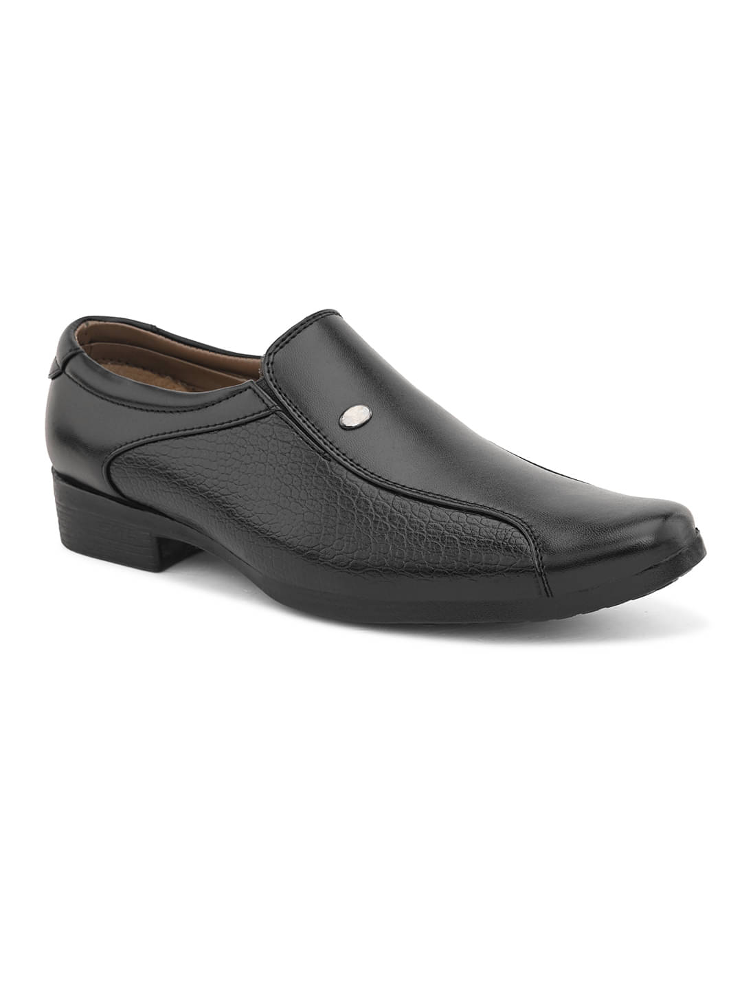 Sir Corbett Black Men's Slip On Formal Shoes     			Sir Corbett Black Men's Slip On Formal Shoes
