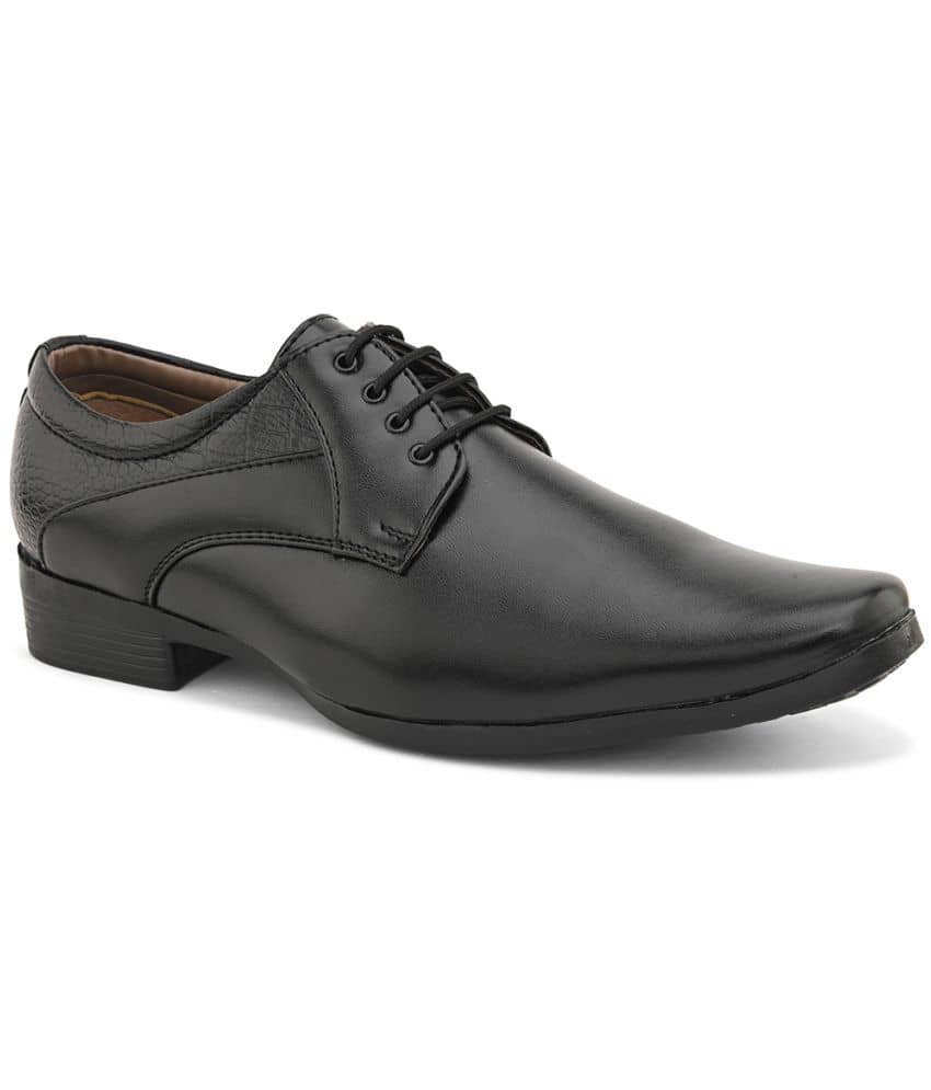 Sir Corbett Black Men's Derby Formal Shoes - Formal Shoes | Buy online on ZillyBuy