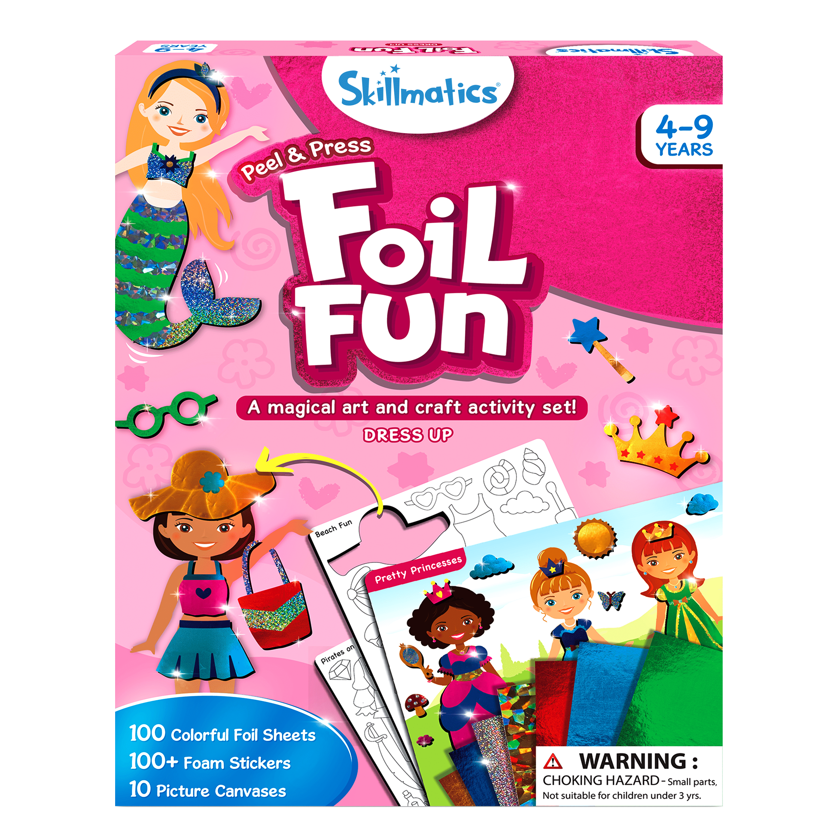     			Skillmatics Art & Craft Activity - Foil Fun Dress Up, No Mess Art For Kids, Craft Kits & Supplies, Diy Creative Activity, Gifts For Girls & Boys Ages 4, 5, 6, 7, 8, 9, Travel Toys,